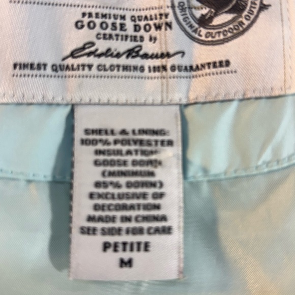 Eddie Bauer Light Blue Puffer Vest‎ - Picture 7 of 15